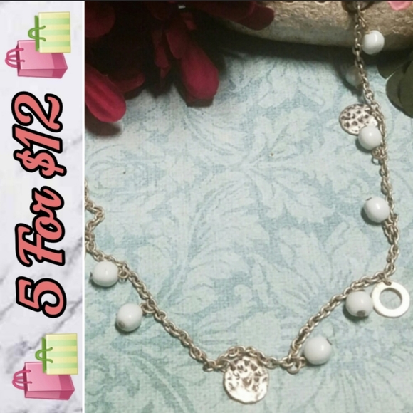 N467 Minimalist Beaded Charm Necklace - Picture 3 of 6